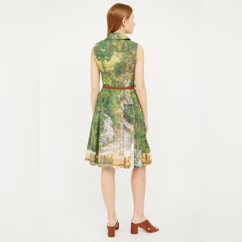 A K R I S Forest-Print A-Line Dress - Picture 4 of 13
